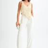 Top halter Willow de nácar – Perla Top halter Willow de nácar – Perla