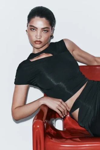 Top Haven Slinky Twist – Negro