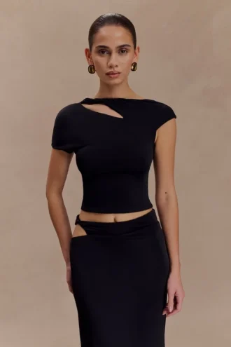 Top Haven Slinky Twist – Negro