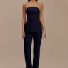 Top largo de Denim sin tirantes Madelyn – Azul índigo Top largo de Denim sin tirantes Madelyn – Azul índigo
