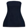 Top largo de Denim sin tirantes Madelyn – Azul índigo Top largo de Denim sin tirantes Madelyn – Azul índigo