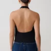 Top modal con cuello vuelto Huyen – Negro Top modal con cuello vuelto Huyen – Negro