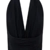 Top modal con cuello vuelto Huyen – Negro Top modal con cuello vuelto Huyen – Negro