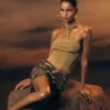 Top Nikki de lurex con detalles metálicos – Dorado Top Nikki de lurex con detalles metálicos – Dorado