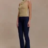Top Nikki de lurex con detalles metálicos – Dorado Top Nikki de lurex con detalles metálicos – Dorado