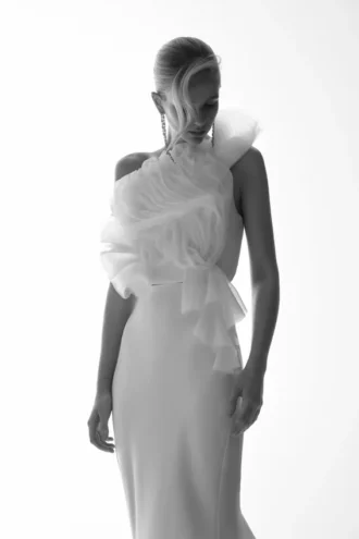 Top nupcial Sena – Blanco