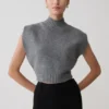 Top oversize de punto Niko – Gris carbón Top oversize de punto Niko – Gris carbón