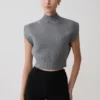 Top oversize de punto Niko – Gris carbón Top oversize de punto Niko – Gris carbón