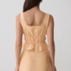 Top sin mangas bordado Vivian – Naranja Top sin mangas bordado Vivian – Naranja