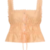 Top sin mangas bordado Vivian – Naranja Top sin mangas bordado Vivian – Naranja