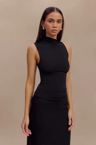 Top sin mangas Hadleigh – Negro