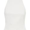 Top sin mangas Portia de scuba – Blanco Top sin mangas Portia de scuba – Blanco