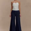 Top sin tirantes de algodón Zillah – Blanco Top sin tirantes de algodón Zillah – Blanco