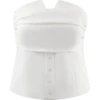 Top sin tirantes de algodón Zillah – Blanco Top sin tirantes de algodón Zillah – Blanco