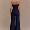 Vaqueros de Denim acampanados de pierna ancha Jen – Azul índigo