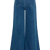 Vaqueros de Denim acampanados de pierna ancha Jen – Azul oscuro