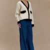 Vaqueros de Denim acampanados de pierna ancha Jen – Azul oscuro
