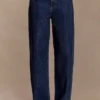 Vaqueros de Denim con diamantes y talle medio Laina – Azul medianoche Vaqueros de Denim con diamantes y talle medio Laina – Azul medianoche