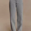 Vaqueros de Denim con paneles de talle medio de Georgette – Gris Vaqueros de Denim con paneles de talle medio de Georgette – Gris