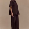 Camisa oversize de Denim Maya – Chocolate Camisa oversize de Denim Maya – Chocolate