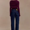 Vaqueros de pierna recta con dobladillo Kirralee – Azul índigo Vaqueros de pierna recta con dobladillo Kirralee – Azul índigo