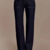 Vaqueros de talle alto Clarrissa – Azul índigo lavado Vaqueros de talle alto Clarrissa – Azul índigo lavado