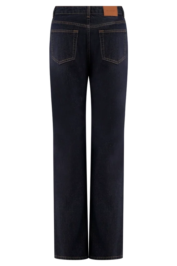 Vaqueros de talle alto y pierna recta Janine – Azul índigo lavado Vaqueros de talle alto y pierna recta Janine – Azul índigo lavado