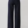 Vaqueros Denim acampanados de talle medio Sienna – Rayas diplomáticas índigo Vaqueros Denim acampanados de talle medio Sienna – Rayas diplomáticas índigo
