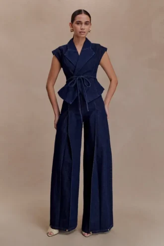 Vaqueros Denim de cintura alta Beatrix – Azul índigo