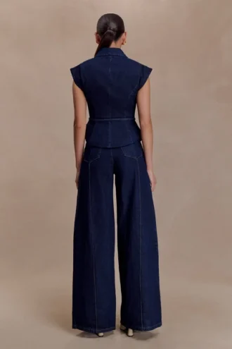 Vaqueros Denim de cintura alta Beatrix – Azul índigo