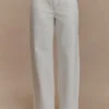 Vaqueros Denim de cintura media – Blanco Vaqueros Denim de cintura media – Blanco