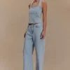 Top halter de Denim Dayna – Azul claro Top halter de Denim Dayna – Azul claro