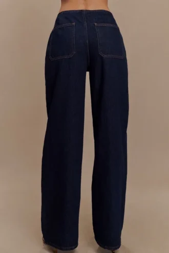 Vaqueros Denim de cintura media Caitlin – Azul índigo Vaqueros Denim de cintura media Caitlin – Azul índigo
