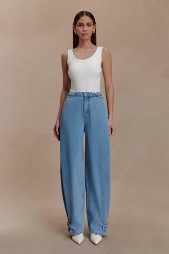 Vaqueros Flossie Multi Way Denim – Azul clásico