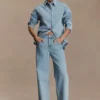 Vaqueros Mannon de talle medio Denim – Azul 80’s