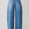 Vaqueros oversize Bobby con pliegue delantero – Azul verano Vaqueros oversize Bobby con pliegue delantero – Azul verano