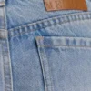 Vaqueros Perrie de talle medio y corte recto con cinturón – Azul claro lavado Vaqueros Perrie de talle medio y corte recto con cinturón – Azul claro lavado