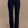 Vaqueros Remington con corte recto y escote en V – Azul índigo