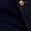Vaqueros Remington con corte recto y escote en V – Azul índigo