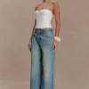 Bustier de Denim con apliques Melany – Blanco Bustier de Denim con apliques Melany – Blanco