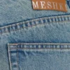 Vaqueros Romi de talle medio y pierna ancha – Azul medio desgastado Vaqueros Romi de talle medio y pierna ancha – Azul medio desgastado