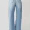 Vaqueros Sebastian de corte recto con bajo deshilachado – Azul claro lavado Vaqueros Sebastian de corte recto con bajo deshilachado – Azul claro lavado