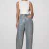 Vaqueros Tyla Diamante Denim – Azul/Verde Vaqueros Tyla Diamante Denim – Azul/Verde