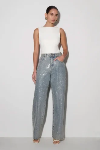 Vaqueros Tyla Diamante Denim – Azul/Verde