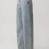 Vaqueros Tyla Diamante Denim – Azul/Verde Vaqueros Tyla Diamante Denim – Azul/Verde