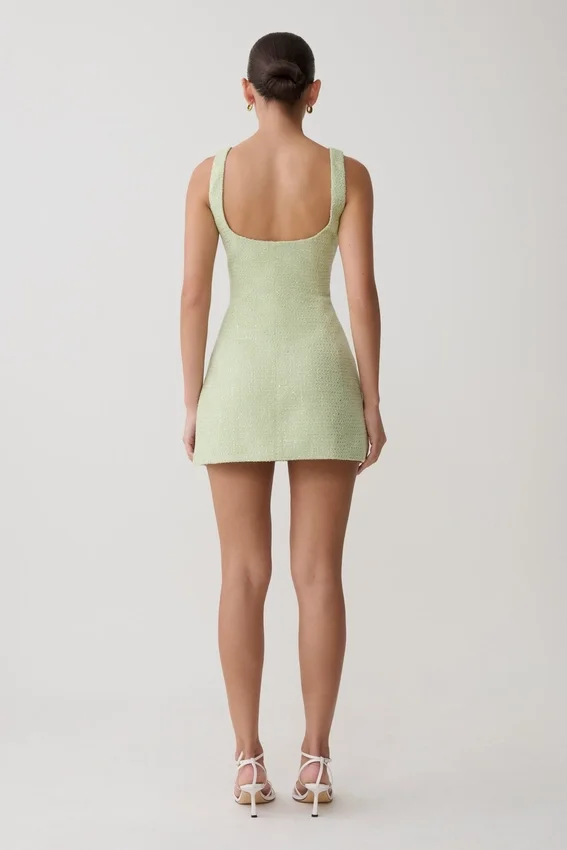 Vestido Beth de tweed – Verde pastel Vestido Beth de tweed – Verde pastel