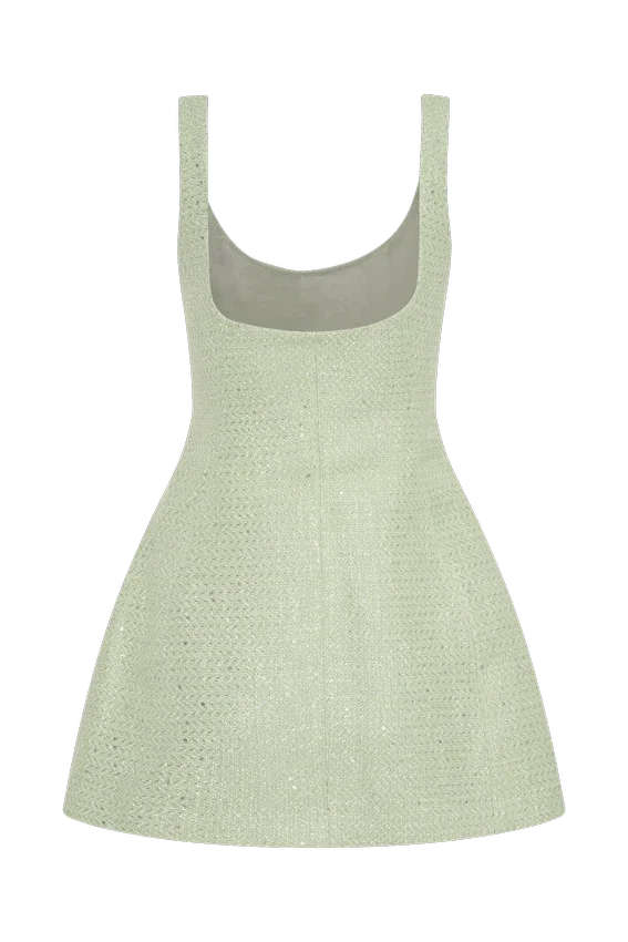 Vestido Beth de tweed – Verde pastel Vestido Beth de tweed – Verde pastel