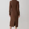 Vestido camisero asimétrico Mikaila – Chocolate oscuro Vestido camisero asimétrico Mikaila – Chocolate oscuro