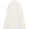 Vestido de algodón con cuello halter y abertura en forma de ojo de cerradura Sonja – Blanco Vestido de algodón con cuello halter y abertura en forma de ojo de cerradura Sonja – Blanco