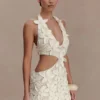 Vestido de croché floral Jaylene – Blanco Vestido de croché floral Jaylene – Blanco